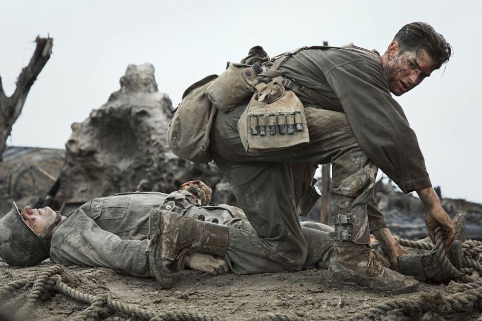 Desmond Ross sur le champ de bataille du film Tu ne tueras point de Mel Gibson © Mark Rogers